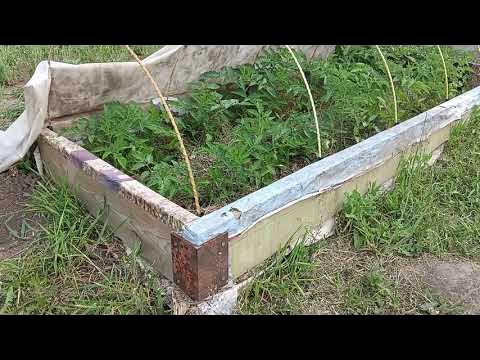 Высокие теплые грядки Часть 3 Установка дуг из стеклопластиковой ...