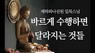 바르게 수행하면 달라지는 것들ㅣ일묵스님ㅣ2019.2.13. 제따와나선원 정기법회