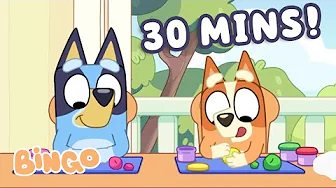 30+ MINUTES of Creative Play with Bluey and Bingo! 🎨 🧡🖌️ |  Bingo - Official Channel