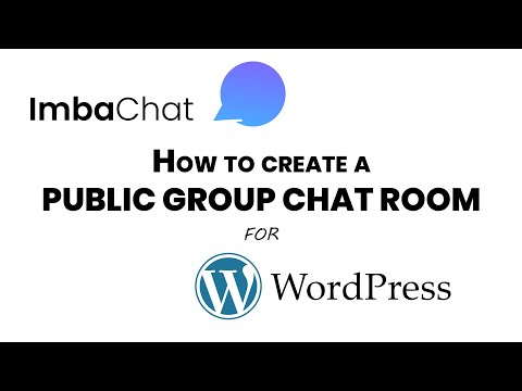 ImbaChat. How to add a public group chat room on a WordPress page.