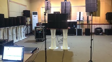 Line array sound test #linearray #linearraysound #subwoofers #sandy #speaker #soundsystem #prosound