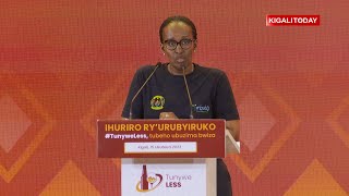 Madamu Jeannette Kagame yahaye impanuro urubyiruko ku kwirinda ibisindisha #Tunyweless