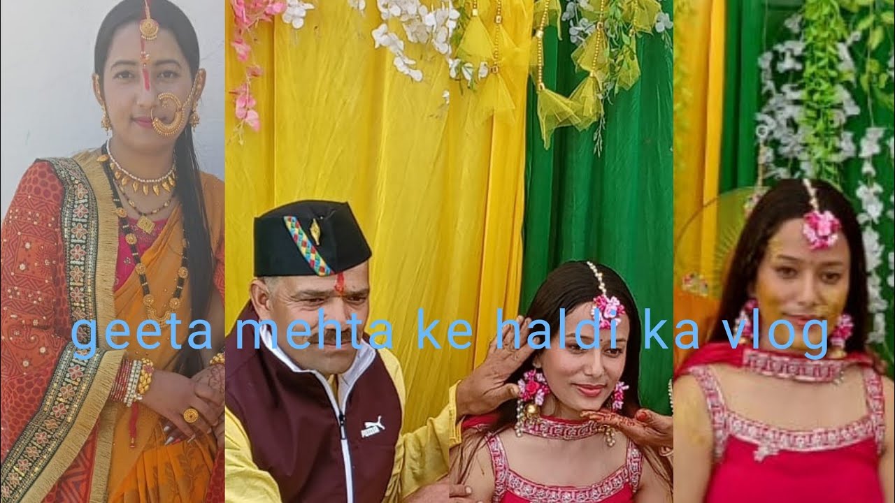 Haldi outfit👌 and ceremony vlog💞🌺💐👍