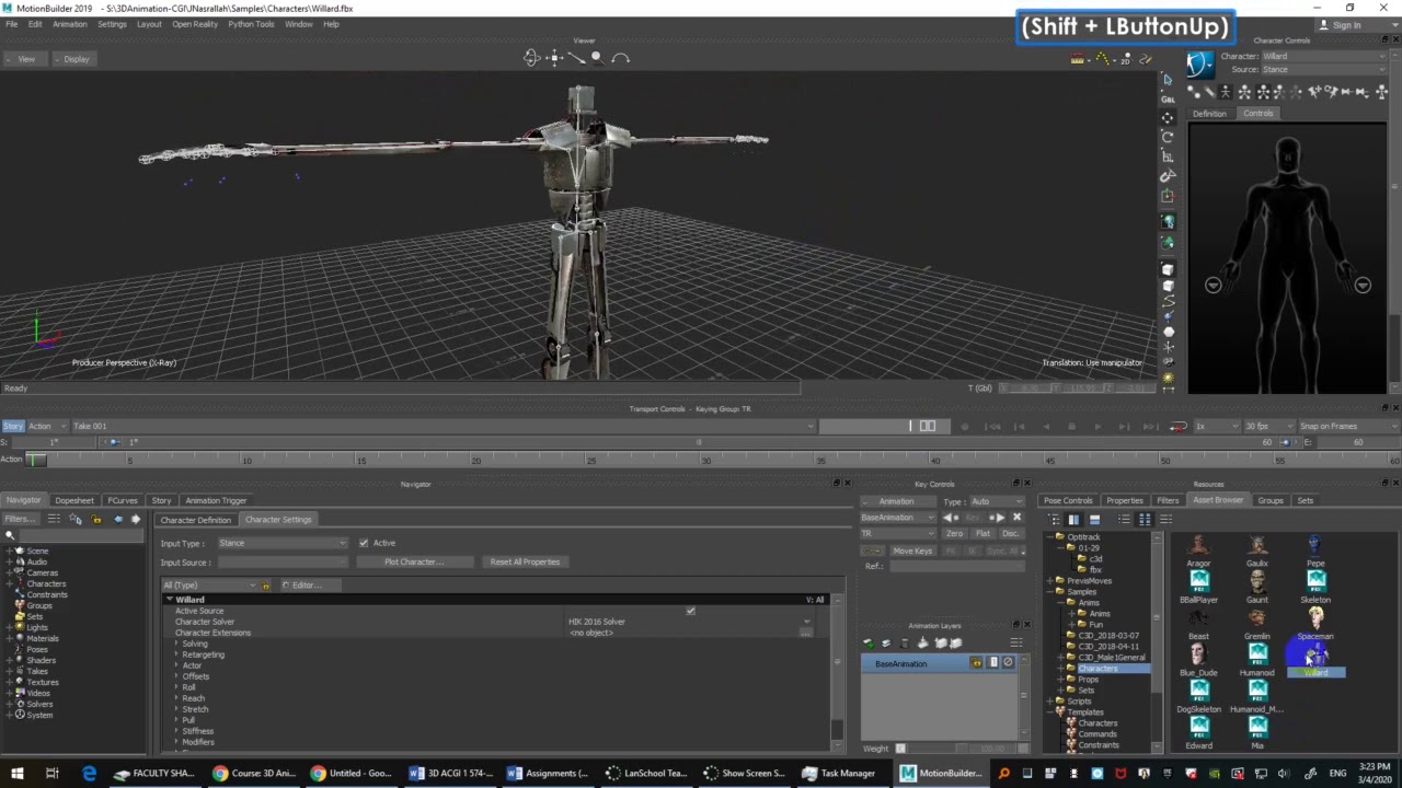 Week 7 Motionbuilder Mocap Actor & C3D Processing YouTube