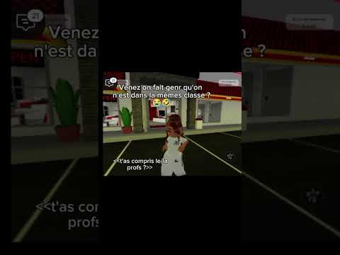 venez on fait genre qu'on est dans la même classe 🤣🤣😭 #roblox