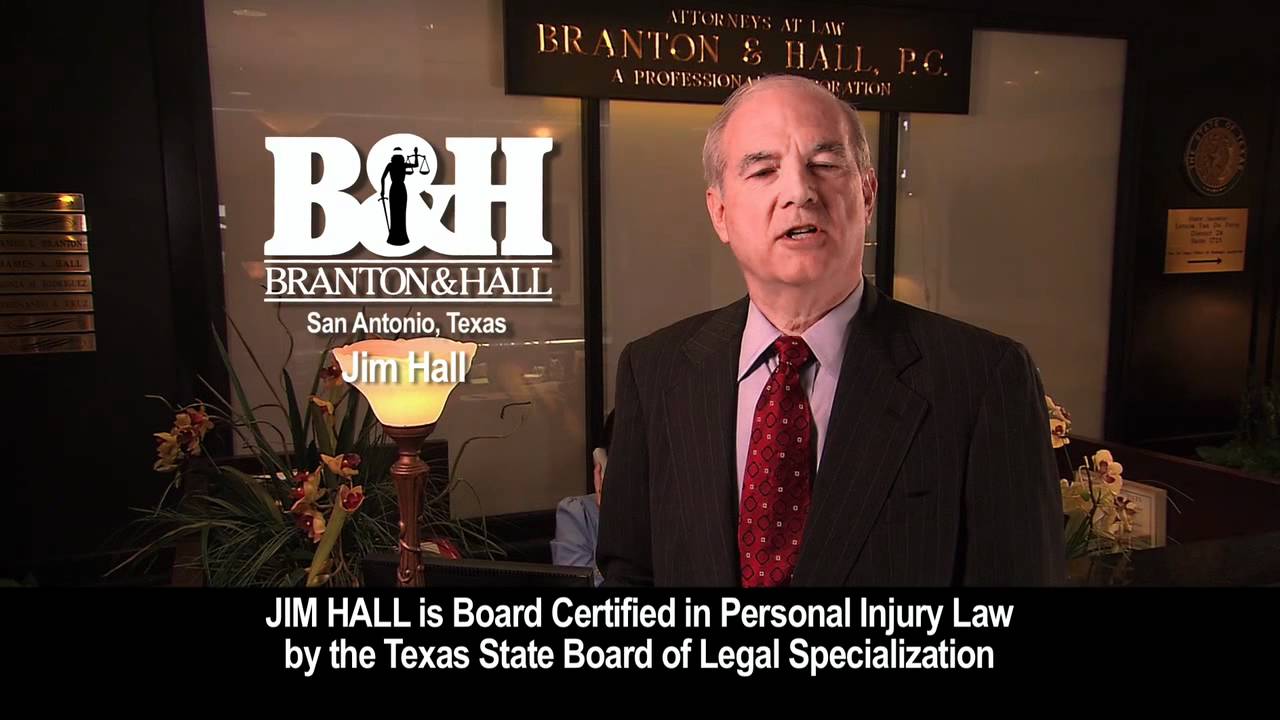 Board Certified San Antonio Injury Lawyer Jim Hall YouTube