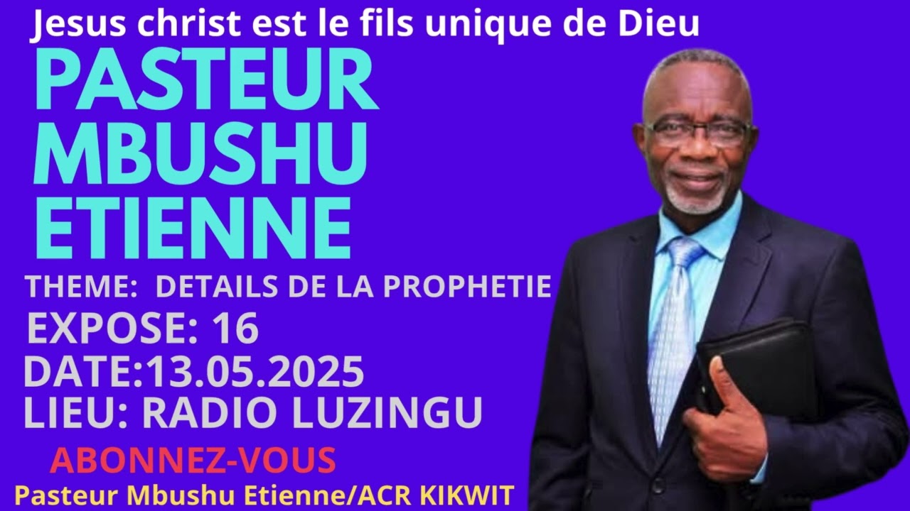 EXPOSÉ NUMÉRO :16.DÉTAIL DE LA PROPHETIE/PAPE USA 13.05.2025