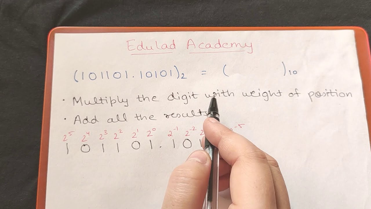 Binary to Decimal Conversion | Example | Edulad Academy - YouTube