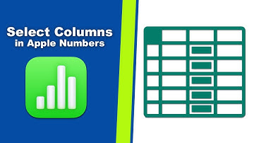 How to select columns in Apple Numbers (Spreadsheet) on Mac