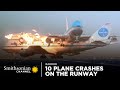 10 intense plane crashes on the runway  smithsonian channel