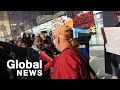 US election: Unrest breaks out at vote-counting facility in Detroit