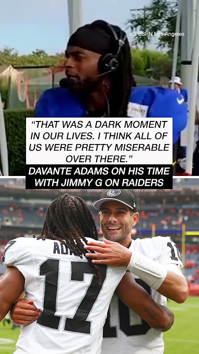Davante Adams & Jimmy G have now reunited on the Rams #shorts #nfl