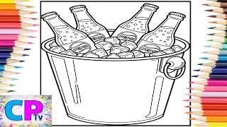 Pepsi Bottles in Ice Bucket/Mega Tasty Pepsi Drink/Creative Coloring Book/Art Therapy/Relaxing Video Pepsi Bottles in Ice Bucket/Mega Tasty Pepsi Drink/Creative Coloring Book/Art Therapy/Relaxing Video