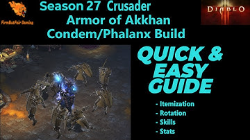 Diablo 3: Season 27 - Crusader - Armor of Akkhan - Condemn/Phalanx - Pushing Guide