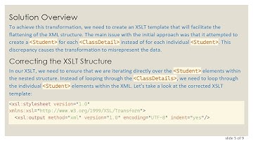How to Flatten Nested XML Using XSLT