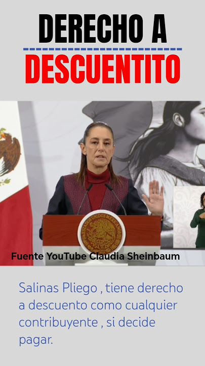 RIGHT TO A DISCOUNT #claudiasheinbaum #mexico #president #mexicanlaws #supremecourt