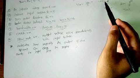 Transfer characteristics of an Ideal Op-Amp | Equivalent circuit of an Ideal and a Practical Op-Amp