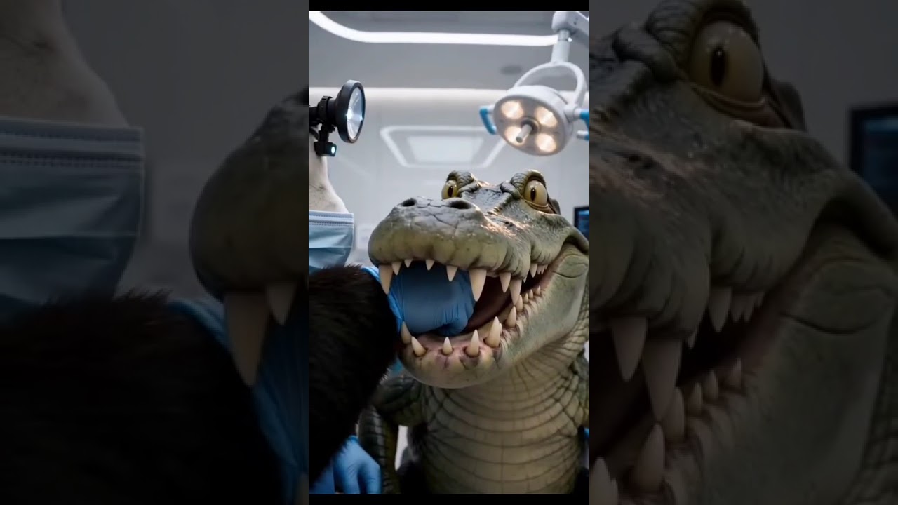 Funniest Animal Dentist Video on the Internet #FunnyAnimals #Panda #Crocodile #Dentist #AnimalComedy