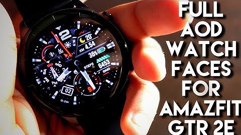 FullScreen #AOD Black and Red Watch Faces for Amazfit Gtr 2e.