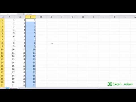 Excel - Wypełnij kolumnę wartościami 1 do 1000 - porada #154