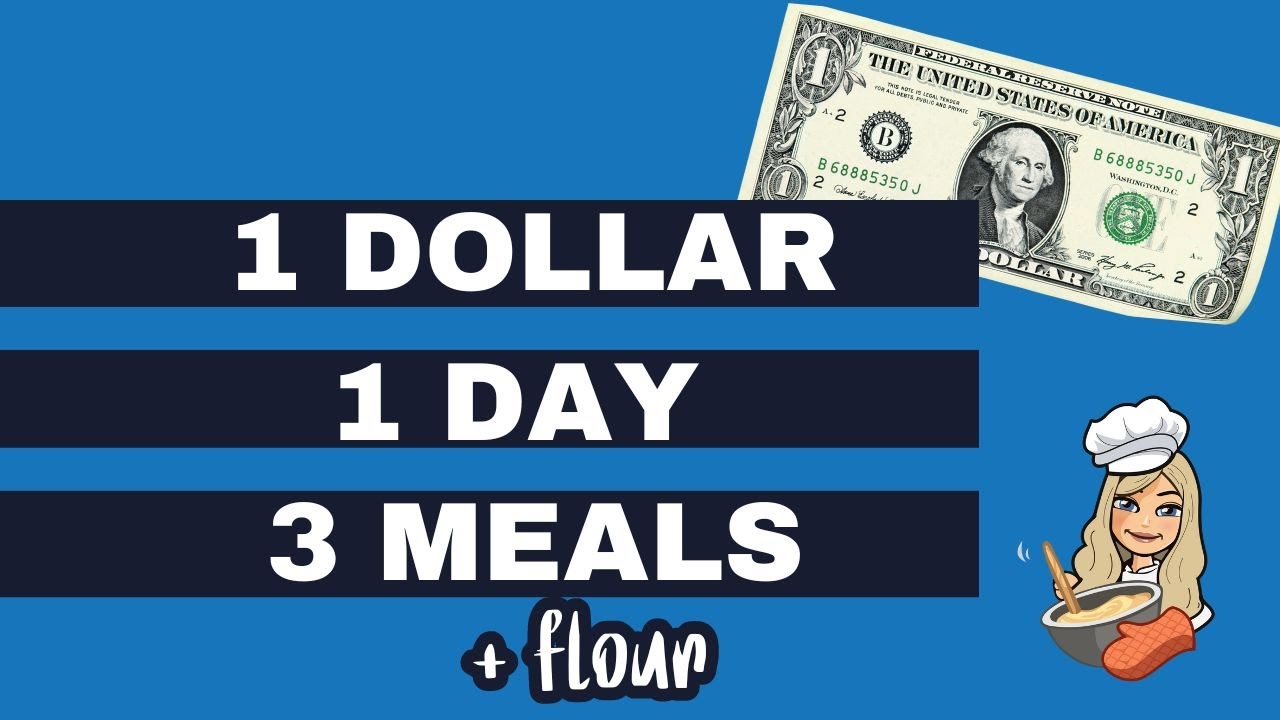 TRYING TO EAT FOR ONE DOLLAR A DAY plus flour EXTREME GROCERY BUDGET