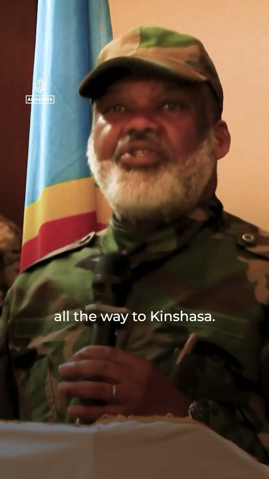 DR Congo’s M23 rebels threaten 'march’ to capital city | AJ #shorts