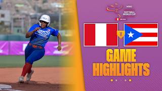 HIGHLIGHTS | Peru vs Puerto Rico | WBSC Women's Softball World Cup - Group Stage screenshot 2