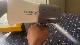 Megafone Profissional Gravador Amplificador Recarregável Usb Cor Branco