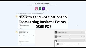 How to send notifications to Teams using Business Events - D365 FO?