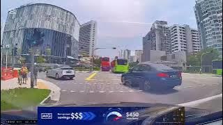 Blue BMW #SLF5550Y Making left Turn from lane 2 (02/05/25)