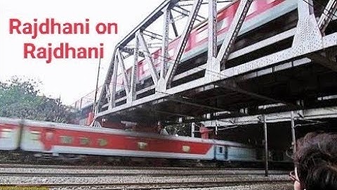 Sealdah Rajdhani and Howrah Rajdhani Rare Crossing near Bally Station | West Bengal