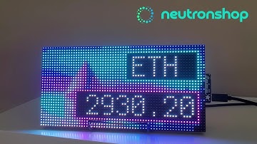 Bitcoin and Crypto Ticker LED displays