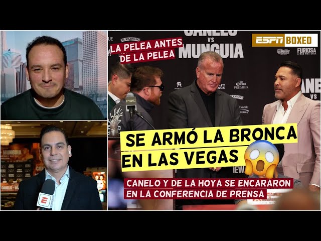 De la Hoya PRENDIÓ al CANELO y se metió en su cabeza: EL CANELO vs. MUNGUÍA SE CALIENTA | ESPN Boxeo