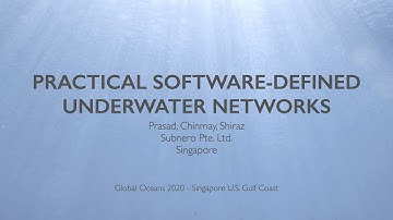 Practical Underwater Software-defined Networking - Part 1
