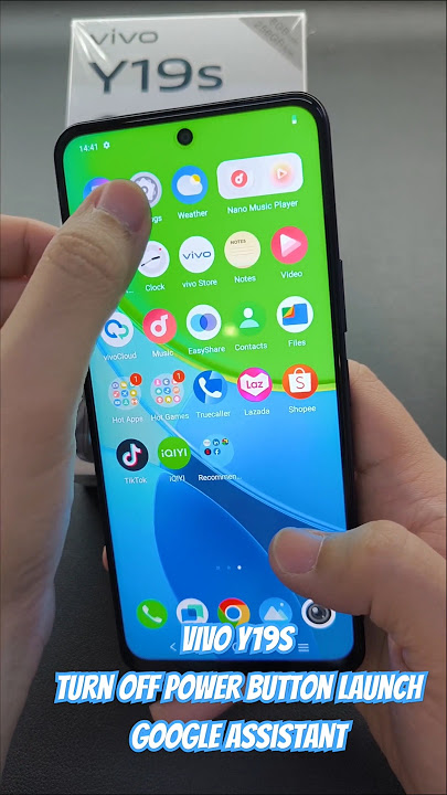 VIVO Y19s Matikan Tombol Daya Luncurkan Asisten Google