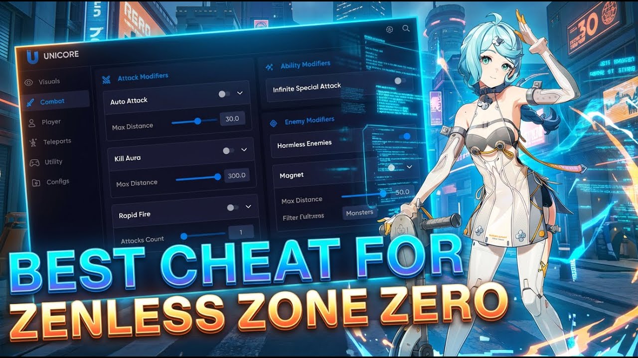 🛸 NEWEST Zenless Zone Zero Hack 2026 | Pipsi Trainer | Dumb Enemies + FPS Unlocker | v2.5 ✨