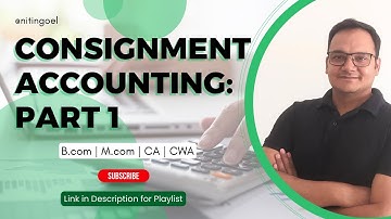 Consignment Accounting:: Part 1