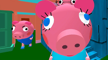 Piggy Neighbor Family Escape Obby House 3D - Levels 21 22 23 - Gameplay Walkthrough Part 9