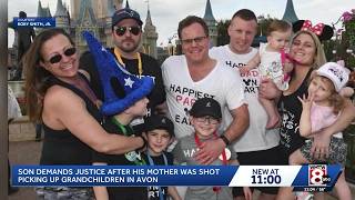 Son calls for justice after his mother was shot while picking up grandchildren in Avon