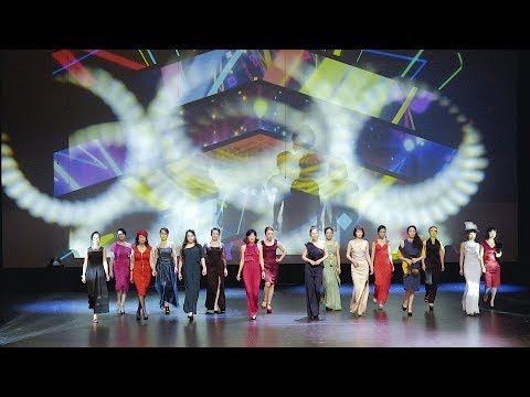欢乐白石南素里2019春节晚会 19 时装表演 金枫模特队