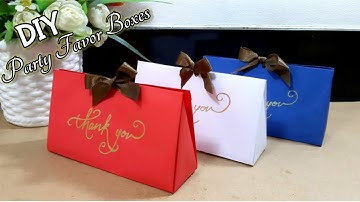 DIY : CHEAP Party Favor Boxes | Diy Giveaway Ideas | Paper Gift Box | Party Favor