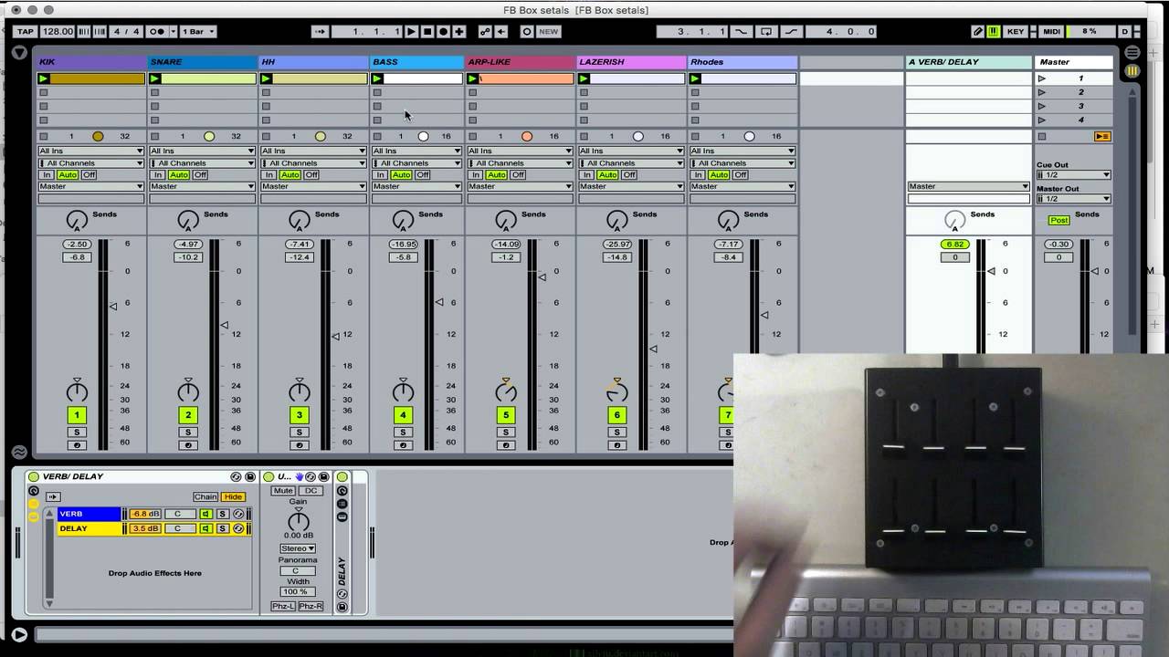 Fader Box "Send A" Ableton Live User Remote Script "How To" YouTube