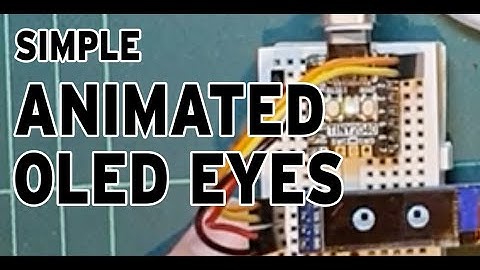 Cheap Animated Eye effect using PiPico and OLED with Micropython