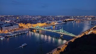 360° Budapest from above/Будапешт с высоты горы Gellert.Венгрия.