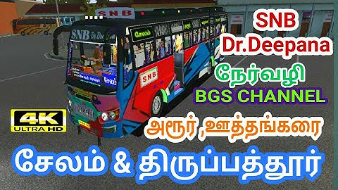 SNB bus livery*KRISHNA BUS MOD*TIRUPATHUR - SALEM*TN 30 BM 1200