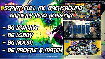 SCRIPT FULL ML BACKGROUND ANIME:MY HERO ACADEMIA | Jed PH 2020
