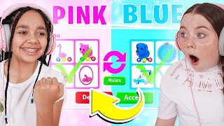 ONE Colour TRADING CHALLENGE With My BEST FRIEND In Adopt Me! Roblox