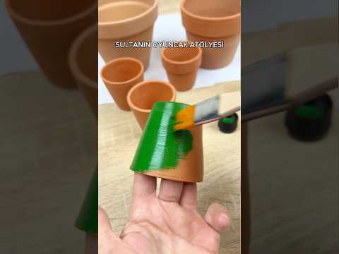 Lovely DIY Idea With Mini Flower Pots