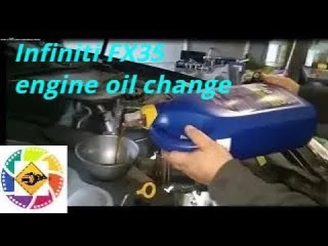 Infiniti FX35 Замена моторного масла Infiniti FX35 engine oil change