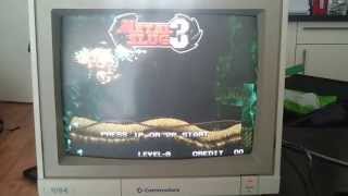 Neogeo Mvs Connected To A Commodore 1084 Monitor